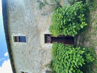 Toitures d'ardoise et lucarnes du manoir